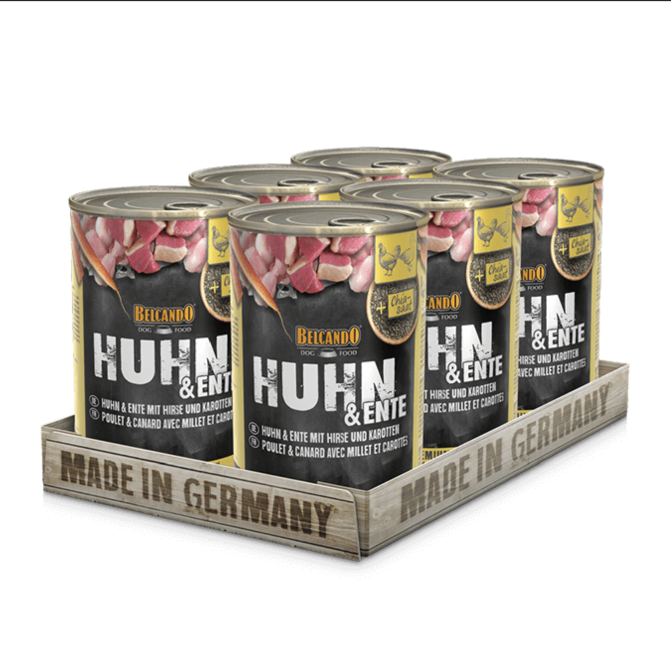 BELCANDO LATA POLLO CON PATO MIJO ZANAHORIA 400 GR - Imagen 3