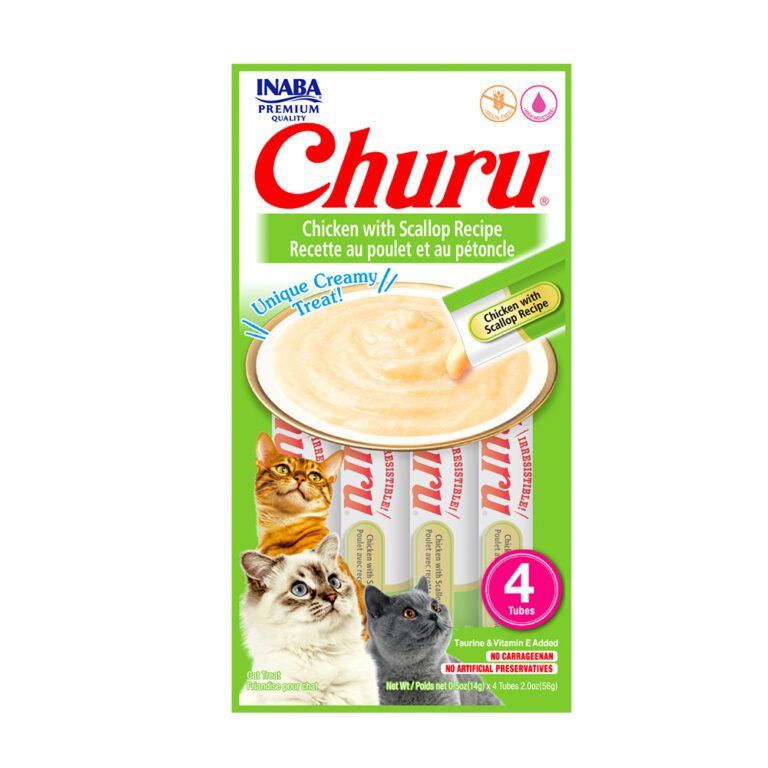 CHURU GATO POLLO CON OSTIONES