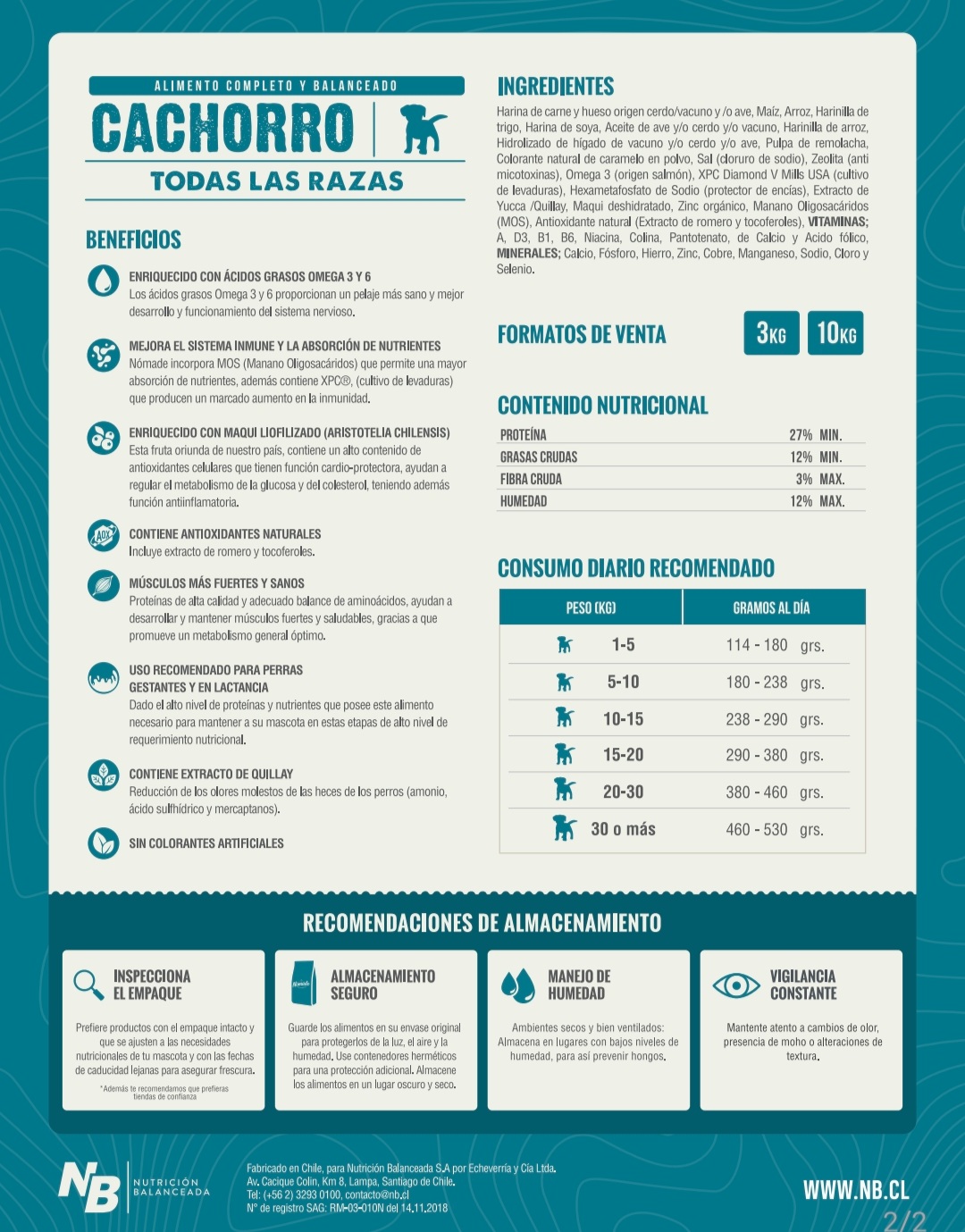 NÓMADE CACHORRO 10 KG ALIMENTO PREMIUM + ENVÍO GRATIS - Imagen 4