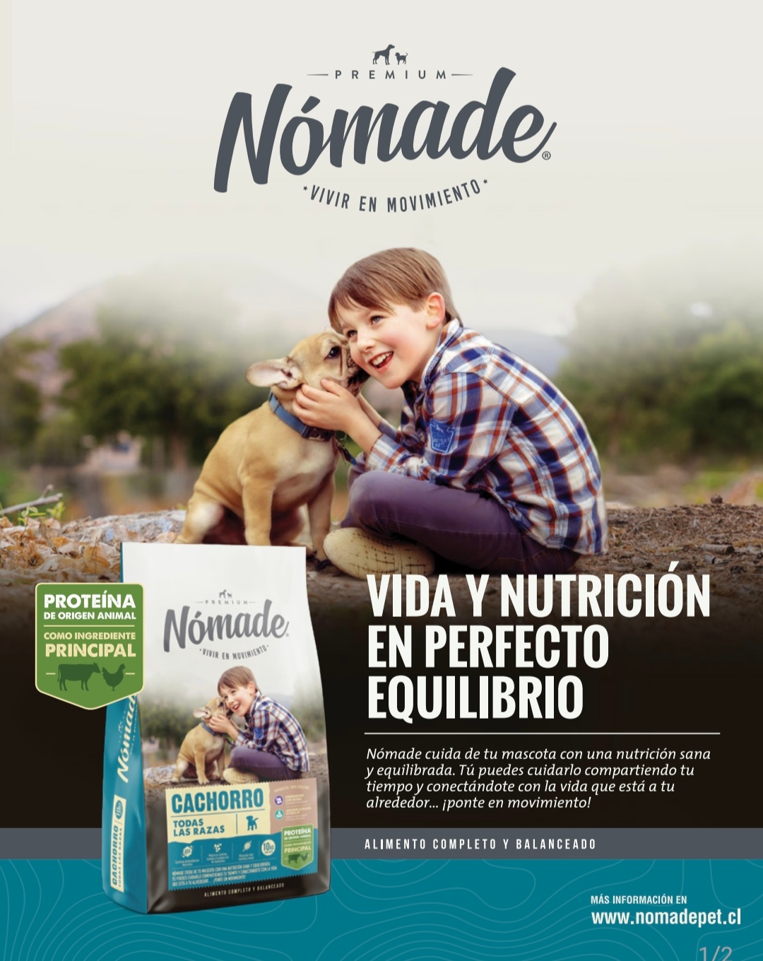 NÓMADE CACHORRO 10 KG ALIMENTO PREMIUM + ENVÍO GRATIS - Imagen 3